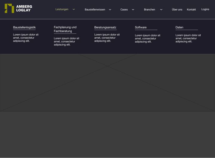 Wireframe, page 1