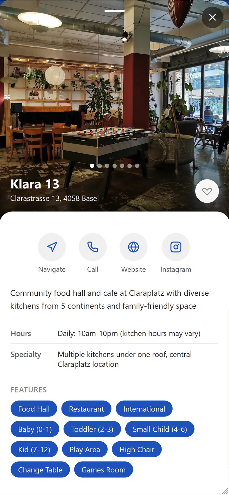 A venue profile