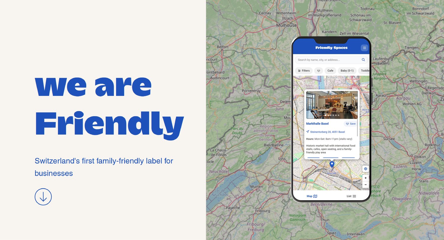 The app and the venue listing