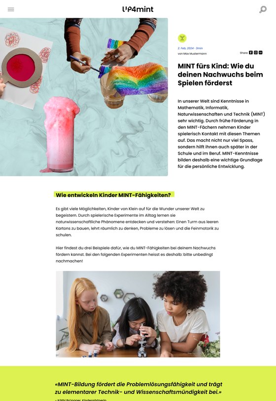 Blog article